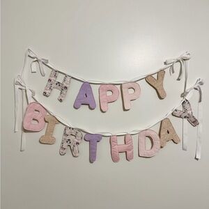 Pastel Happy Birthday Banner